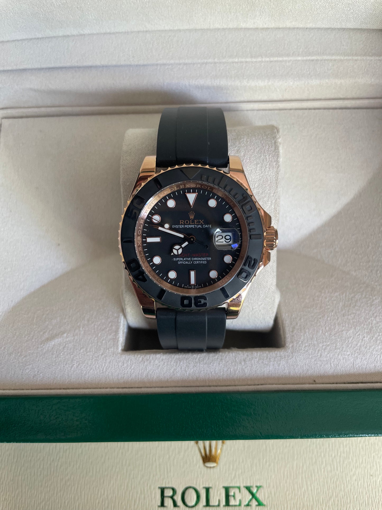 Yacht Master Oysterflex - Oro rosa