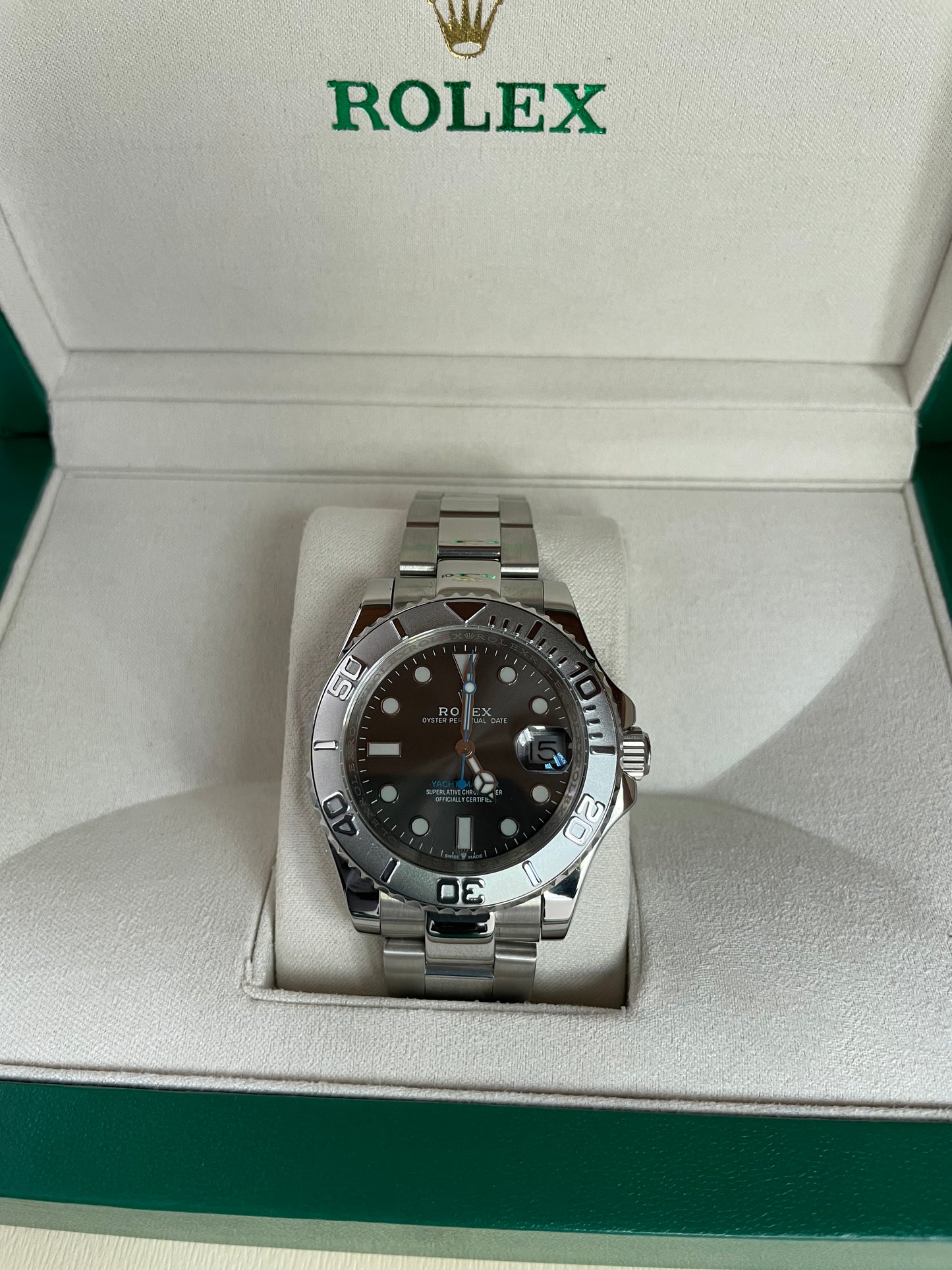 Yacht Master Date - Rhodium