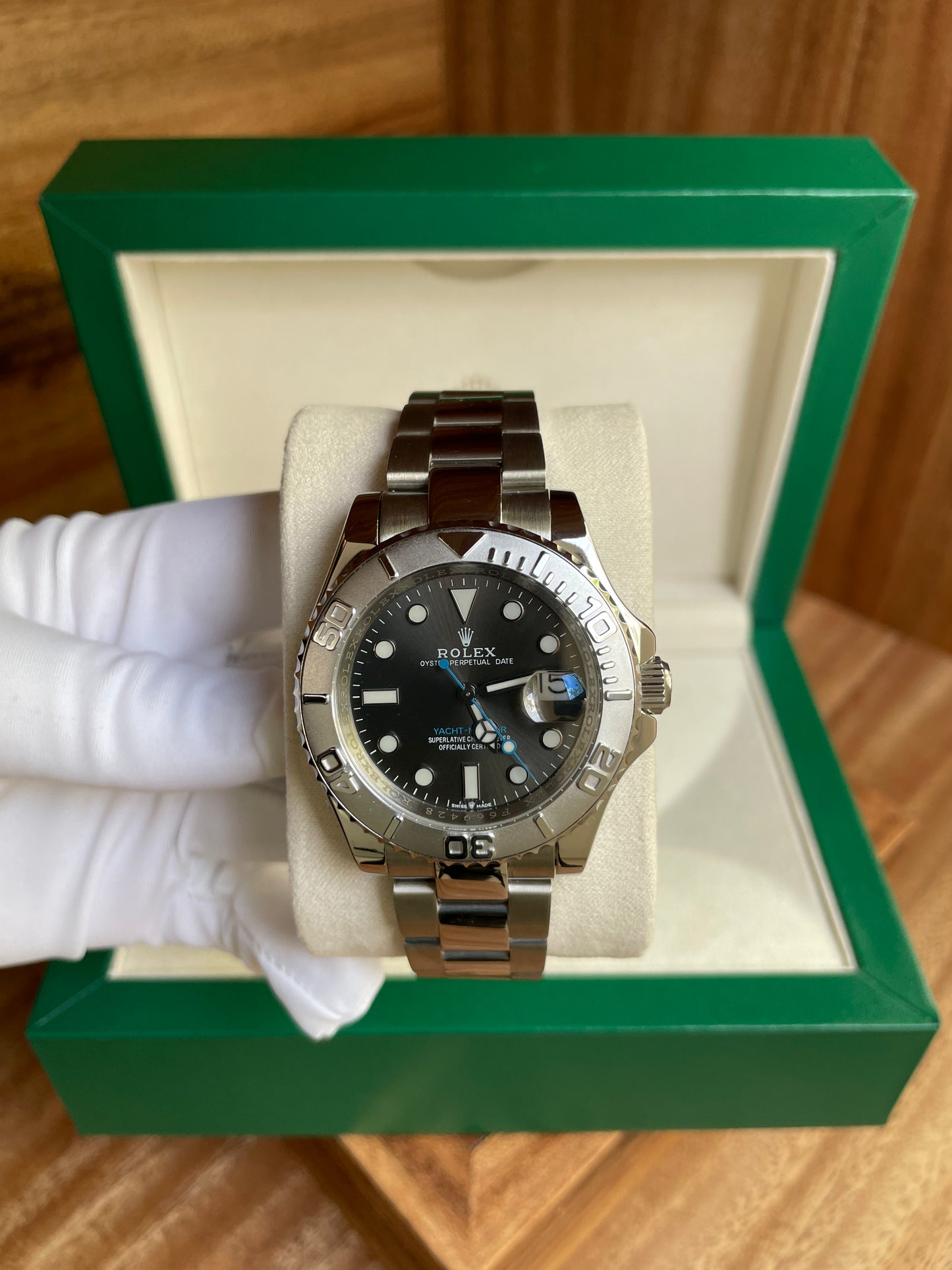 Yacht Master Date - Rhodium