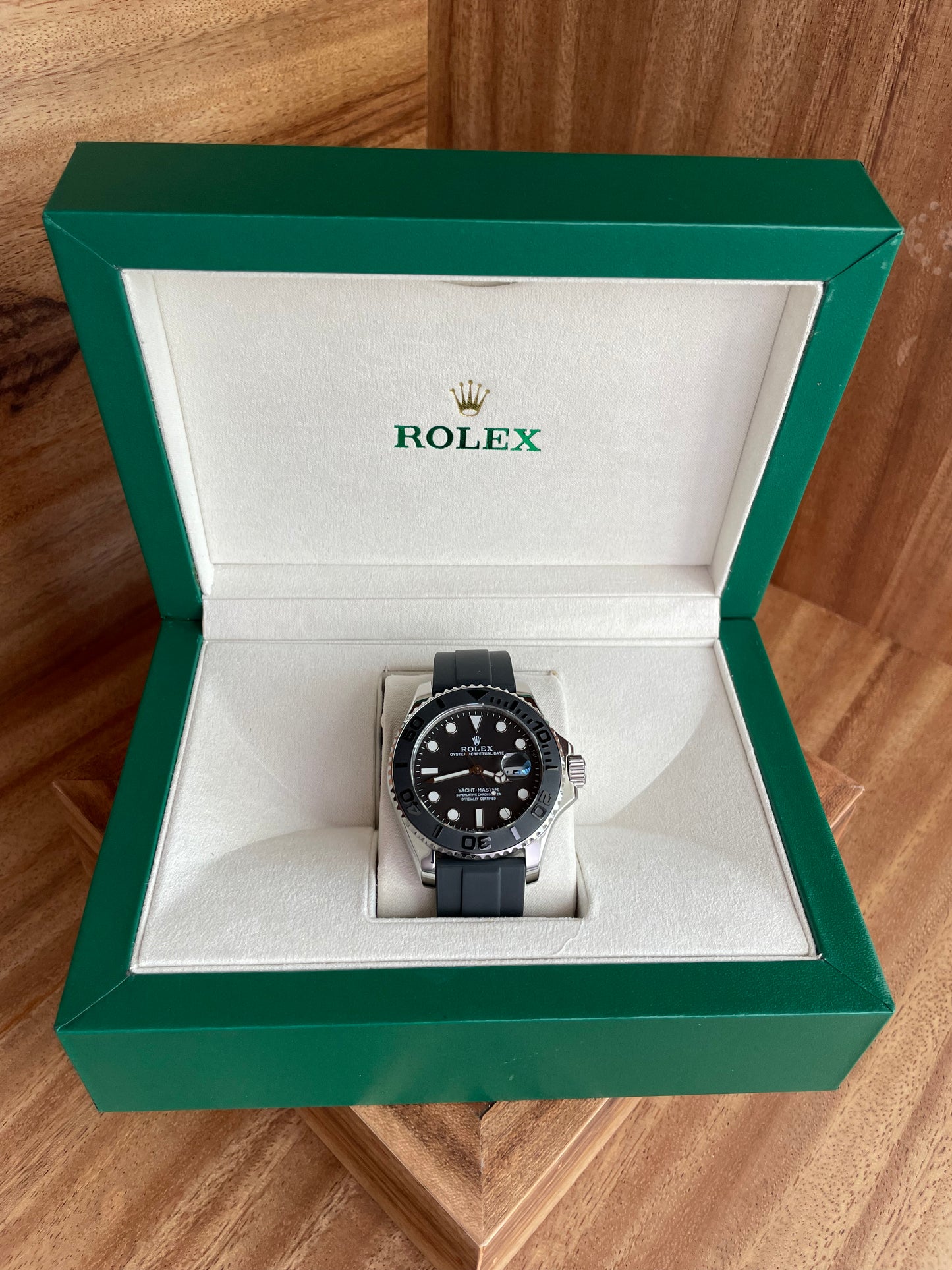 Yacht Master Oysterflex -  Black