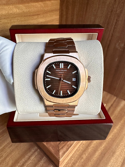 Nautilus - Chocolate (Rose Gold Brown Dial)