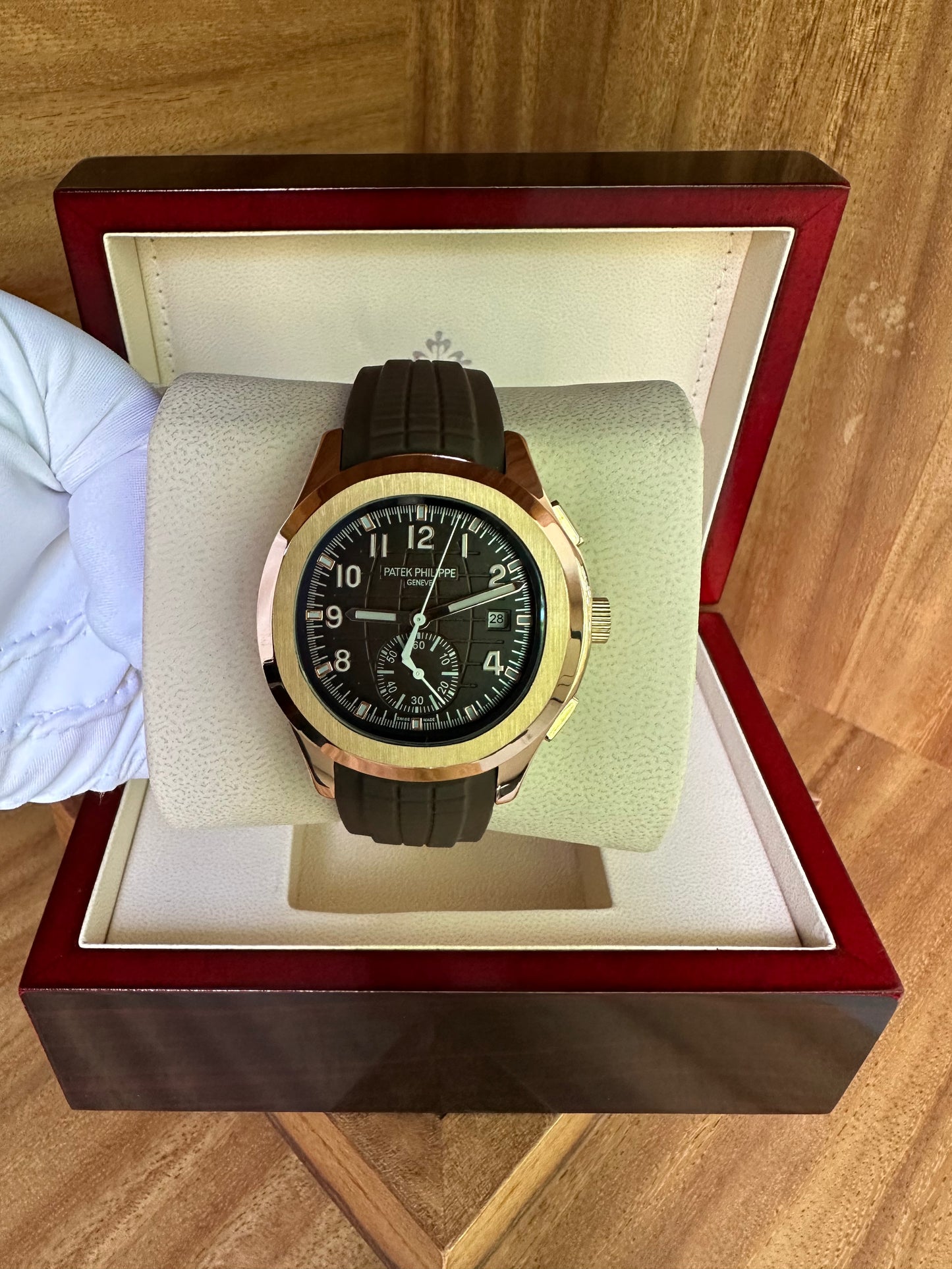 Aquanaut Chronograph - Rose Gold Brown Dial