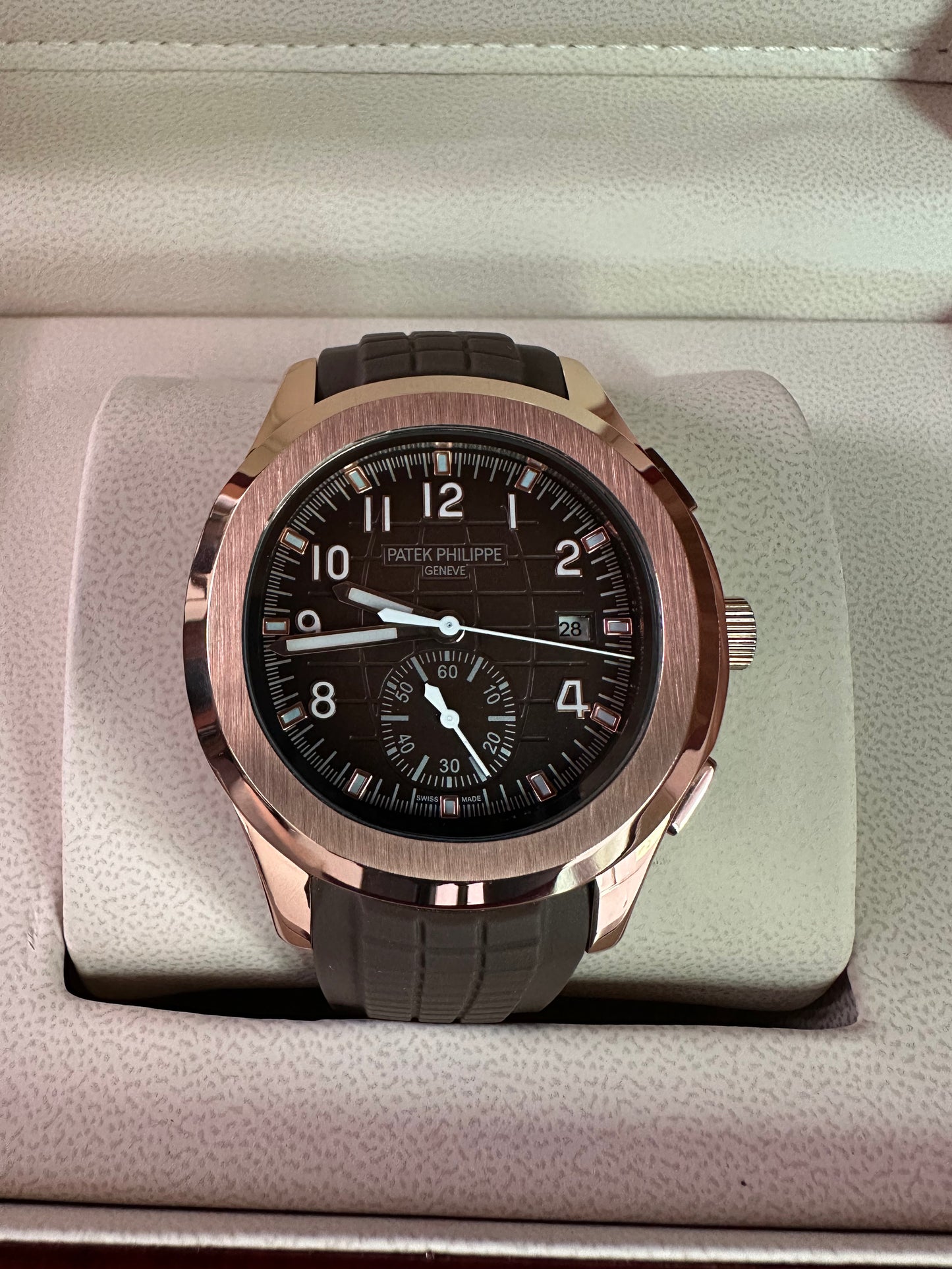 Aquanaut Chronograph - Rose Gold Brown Dial