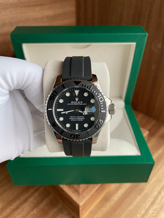 Yacht Master Oysterflex -  Black